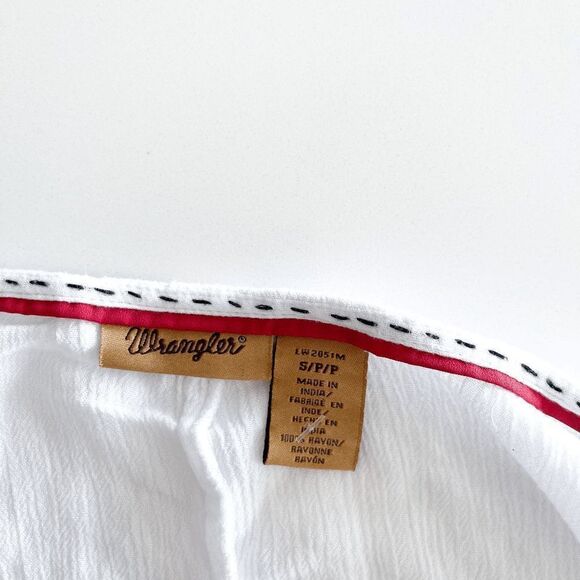 Wrangler Women's Fringe Kimono Open Front Shirt Bohemian Gauzy Blue Small - Picture 3 of 6